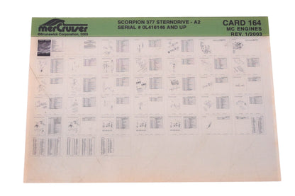 Mercruiser DP024-47 2003 Scorpion 377 Parts Catalog Microfiche