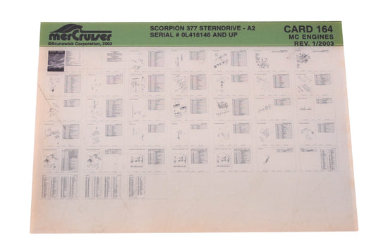 Mercruiser DP024-47 2003 Scorpion 377 Parts Catalog Microfiche