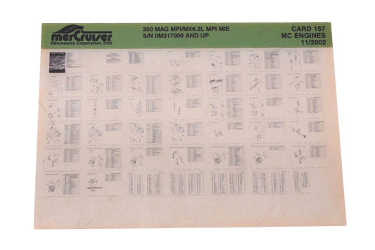 Mercruiser DP024-51 2002 350 MAG Parts Catalog Microfiche