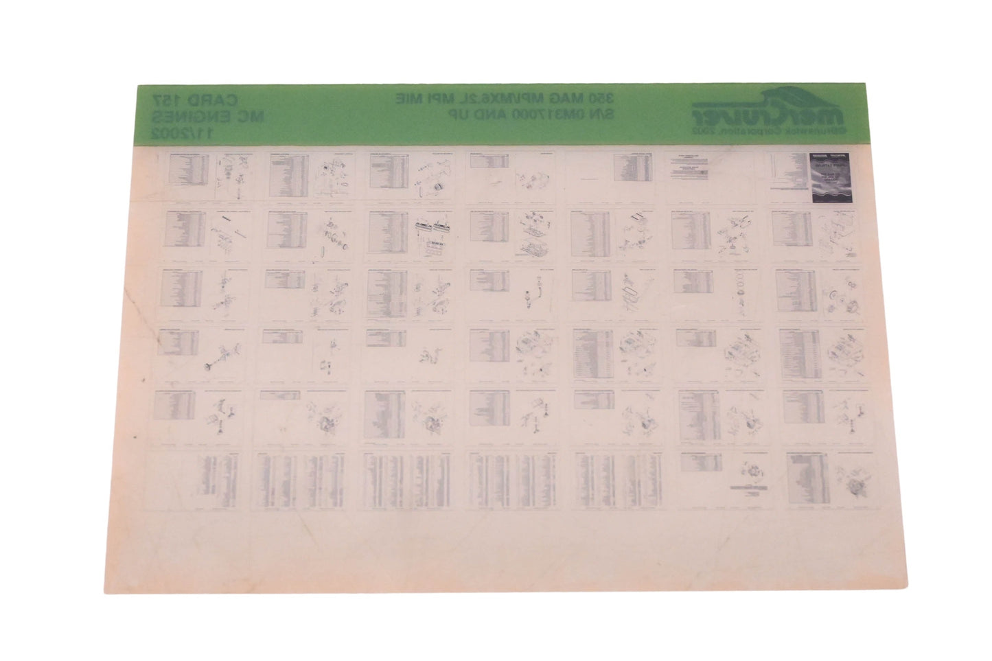Mercruiser DP024-51 2002 350 MAG Parts Catalog Microfiche