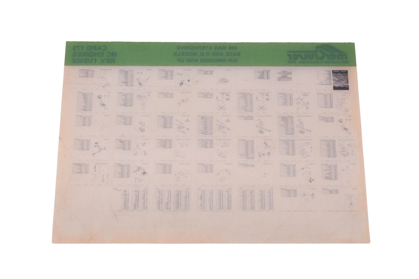 Mercruiser DP024-52 2002 496 MAG Parts Catalog Microfiche