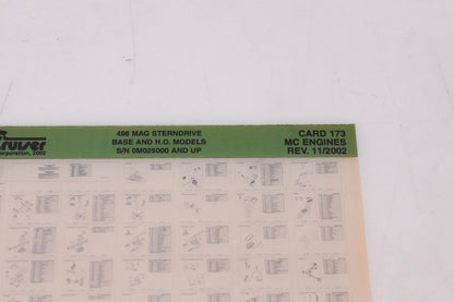 Mercruiser DP024-52 2002 496 MAG Parts Catalog Microfiche