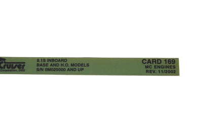 Mercruiser DP024-53 2002 8.1S Inboard Parts Catalog Microfiche