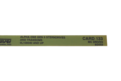 Mercruiser DP024-55 2003 Alpha One Gen II Parts Catalog Microfiche