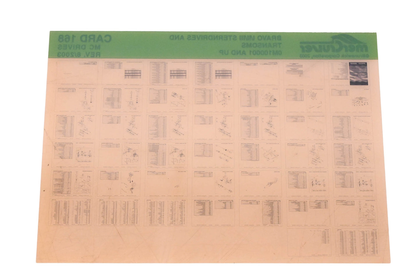 Mercruiser DP024-56 2003 Bravo I/II/III Parts Catalog Microfiche