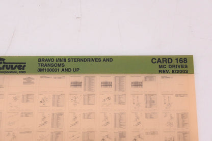 Mercruiser DP024-56 2003 Bravo I/II/III Parts Catalog Microfiche