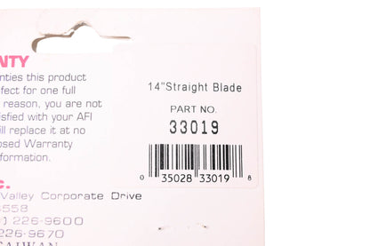 AFI 33019 Straight Wiper Blade 14" NOS