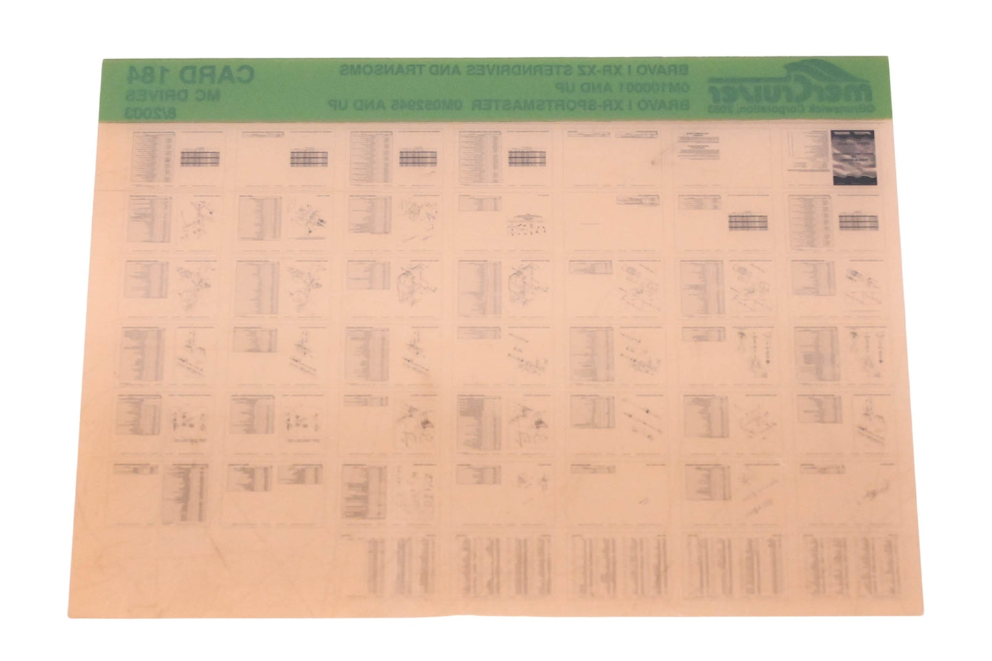 Mercruiser DP024-58 2003 Bravo I XR-XZ Parts Catalog Microfiche