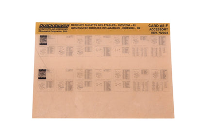 Quicksilver DP024-61 2003 Mercury Duratex Inflatables Parts Catalog Microfiche