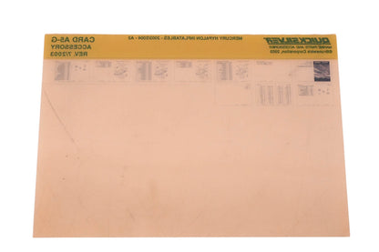 Quicksilver DP024-62 Mercury Hypalon Inflatables Parts Catalog Microfiche
