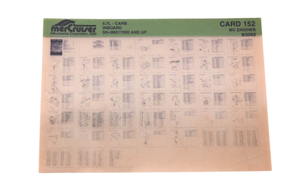 Mercruiser DP024-63 5.7L- Carb Parts Catalogs Microfiche