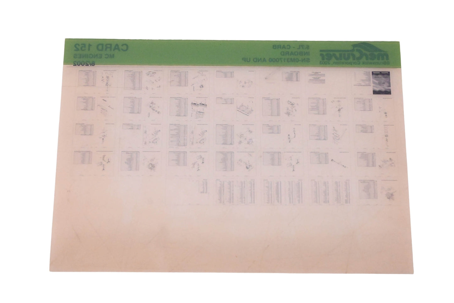 Mercruiser DP024-63 5.7L- Carb Parts Catalogs Microfiche