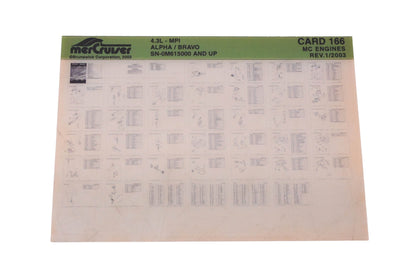 Mercruiser DP024-64 4.3L-MPI Parts Catalog Microfiche