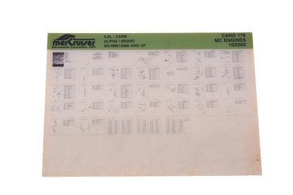 Mercruiser DP024-65 4.3L- Carb Parts Catalog Microfiche