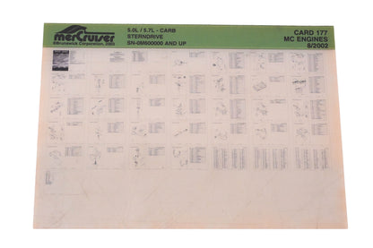 Mercruiser DP024-66 5.0L/5.7L- Carb Parts Catalog Microfiche