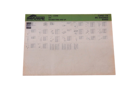 Mercruiser DP024-67 5.7L- Carb Parts Catalogs Microfiche