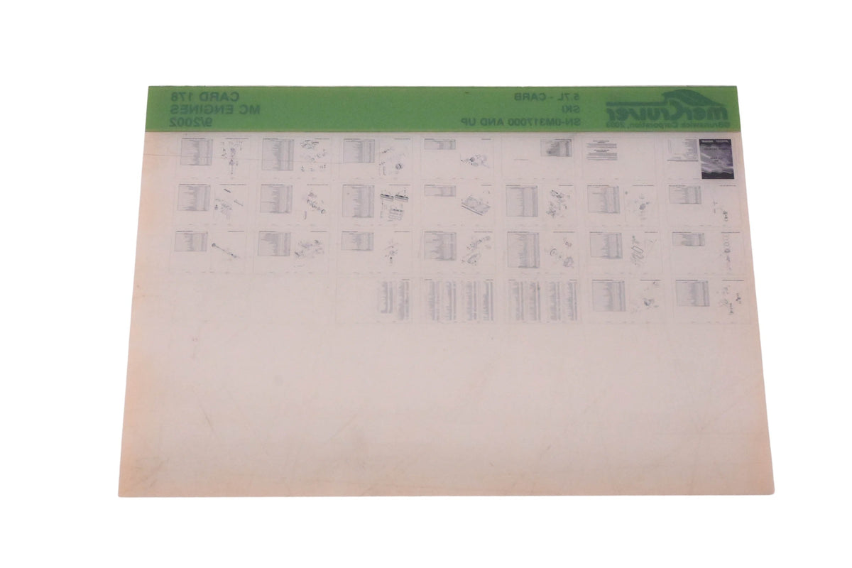 Mercruiser DP024-67 5.7L- Carb Parts Catalogs Microfiche