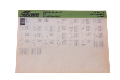 Mercruiser DP024-68 350 MAG/ MX 6.2L Parts Catalog Microfiche