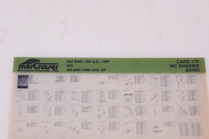 Mercruiser DP024-68 350 MAG/ MX 6.2L Parts Catalog Microfiche