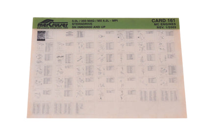 Mercruiser DP024-69 2003 5.0L/ 350 MAG/ MX 6.2L MPI Parts Catalog Microfiche