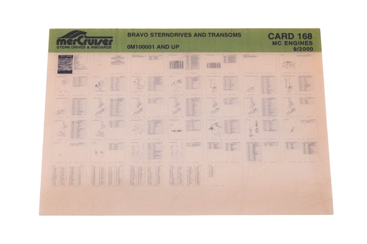 Mercruiser DP024-70 2000 Bravo Sterndrives & Transoms Parts Catalog Microfiche