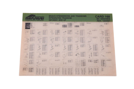Mercruiser DP024-72 2001 Bravo Sterndrives & Transoms Parts Catalog Microfiche