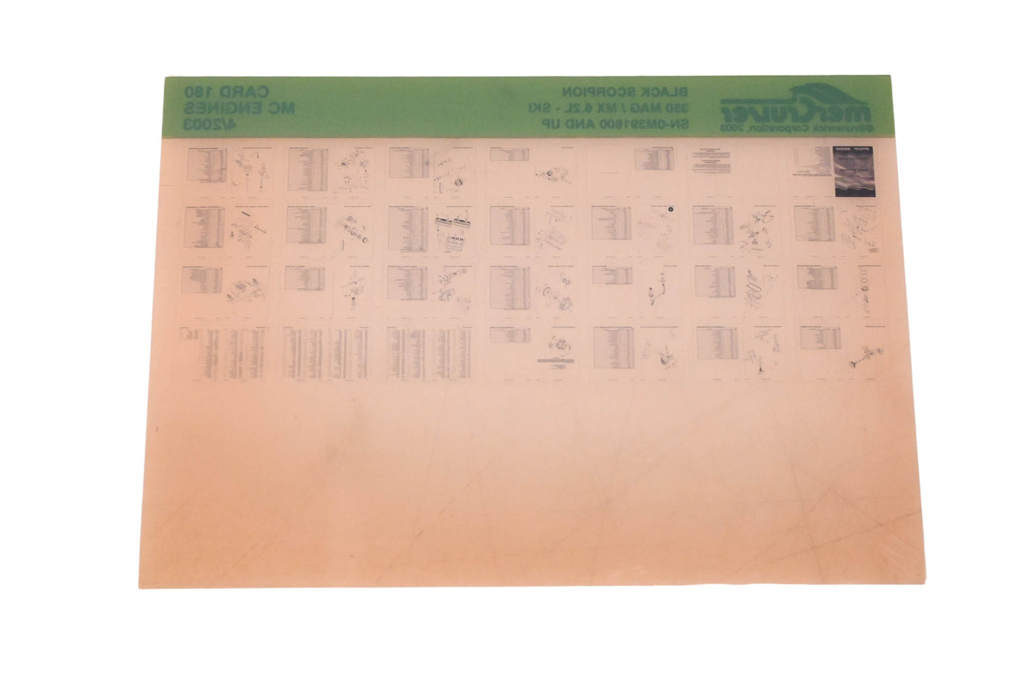 Mercruiser DP024-73 Black Scorpion Parts Catalog Microfiche