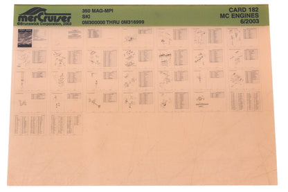 Mercruiser DP024-76 2003 350 MAG MPI Parts Catalog Microfiche