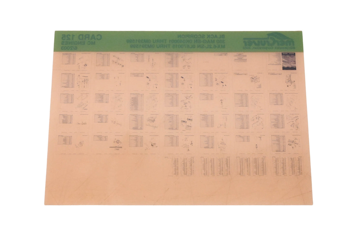 Mercruiser DP024-77 2003 Black Scorpion Parts Catalog Microfiche