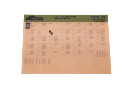 Mercruiser DP024-78 2003 3.0L Alpha One Engine Parts Catalog Microfiche