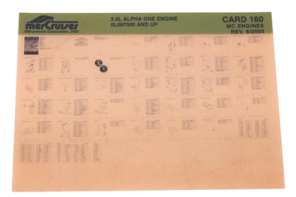 Mercruiser DP024-78 2003 3.0L Alpha One Engine Parts Catalog Microfiche