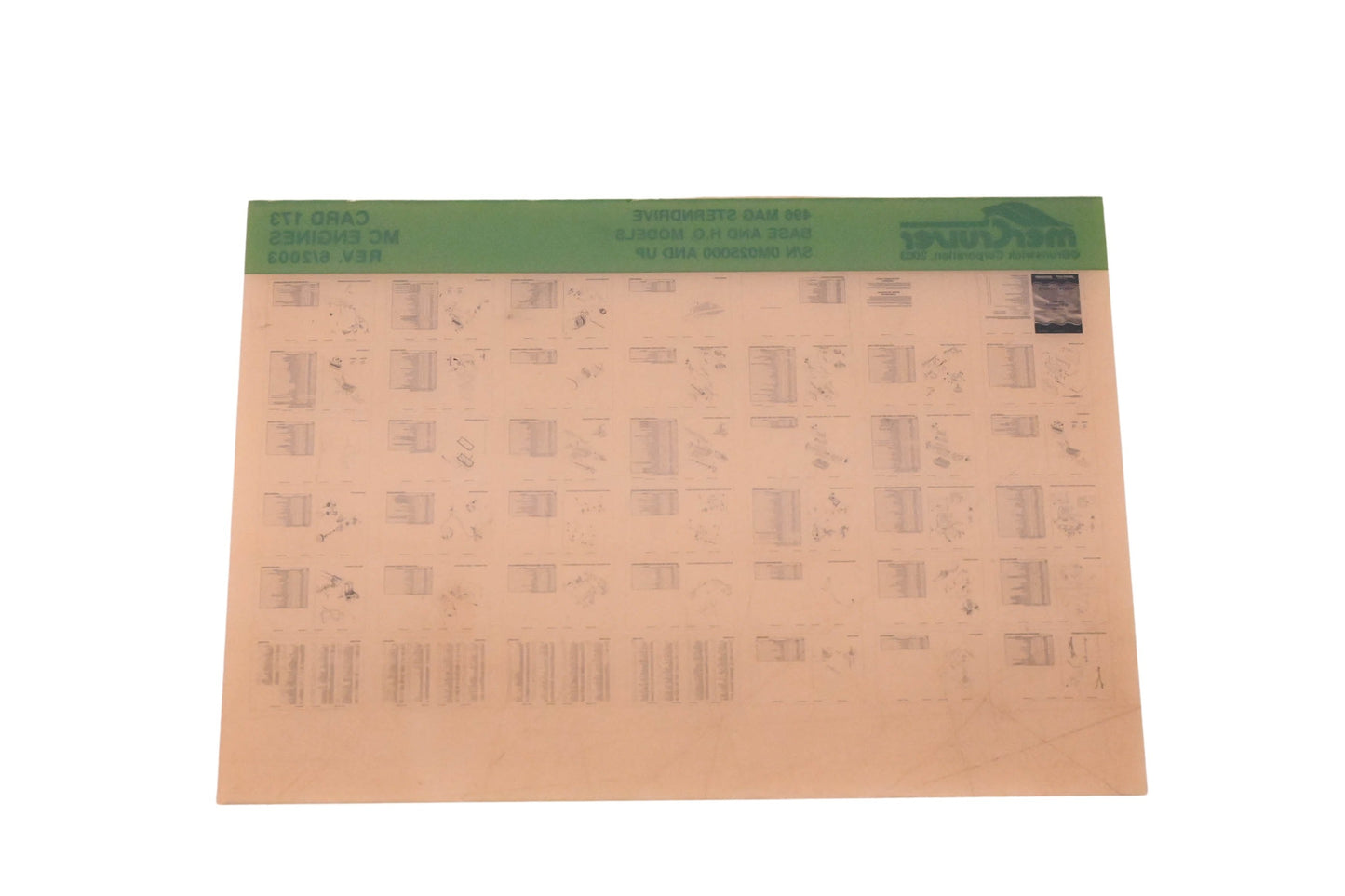 Mercruiser DP024-79 2003 496 MAG Sterndrive Parts Catalog Microfiche