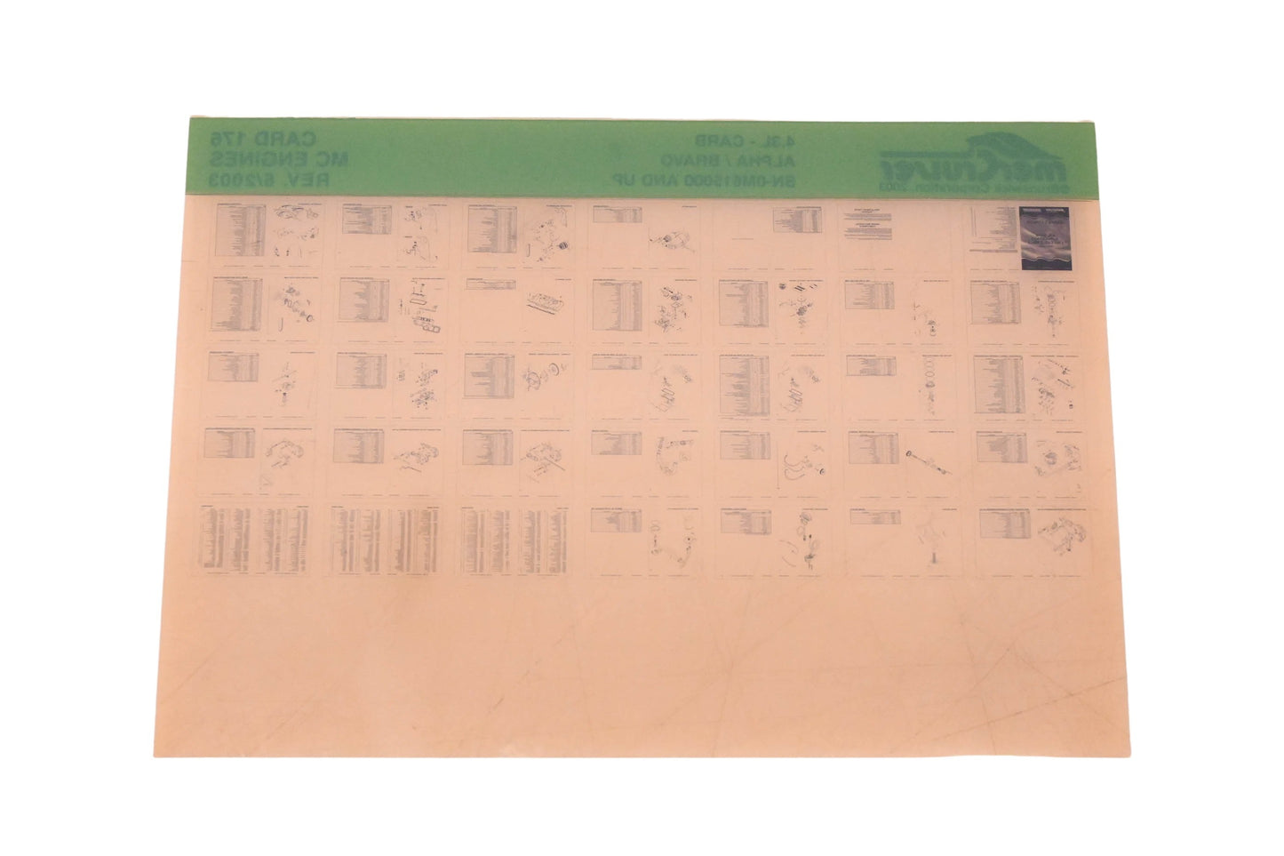 Mercruiser DP024-80 2003 4.3L-Carb Parts Catalog Microfiche