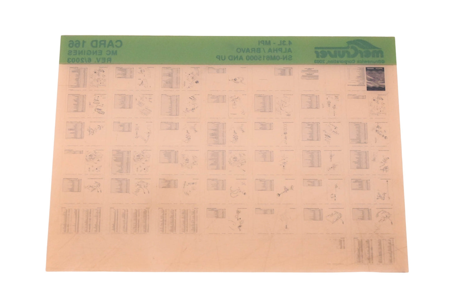 Mercruiser DP024-82 2003 4.3L-MPI Parts Catalog Microfiche