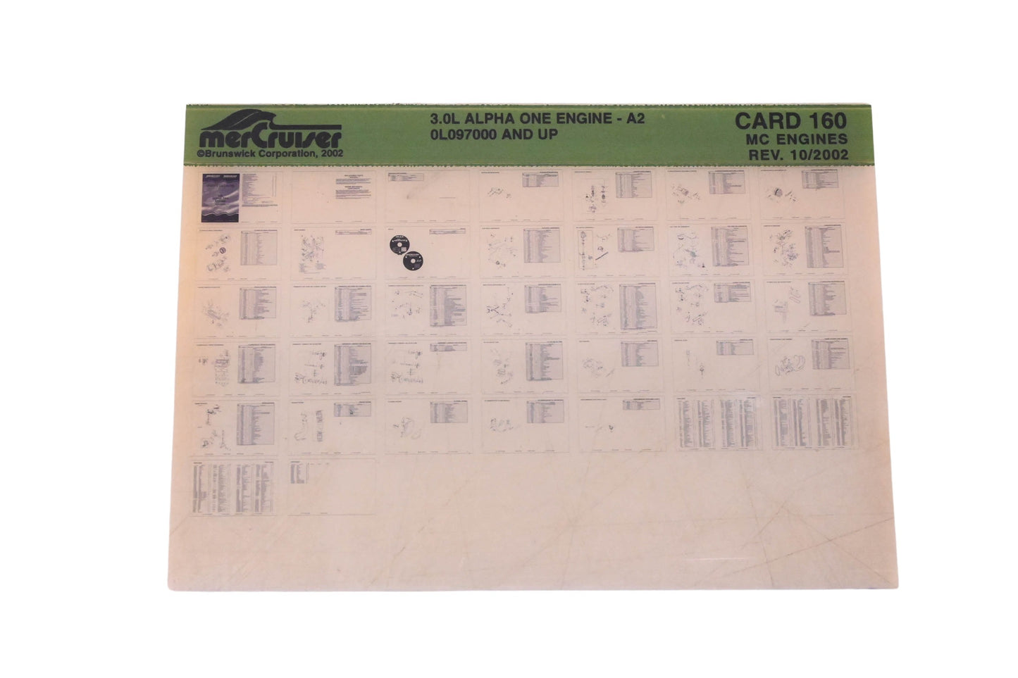 Mercruiser DP024-83 2002 3.0L Alpha One Engine Parts Catalog Microfiche