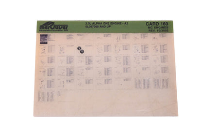 Mercruiser DP024-83 2002 3.0L Alpha One Engine Parts Catalog Microfiche