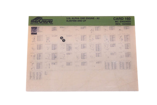 Mercruiser DP024-83 2002 3.0L Alpha One Engine Parts Catalog Microfiche