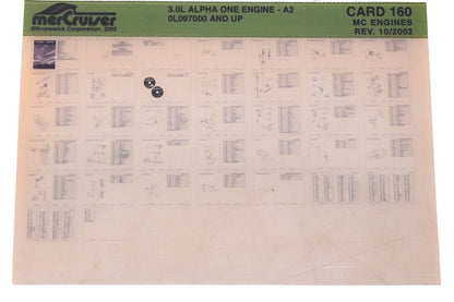 Mercruiser DP024-83 2002 3.0L Alpha One Engine Parts Catalog Microfiche