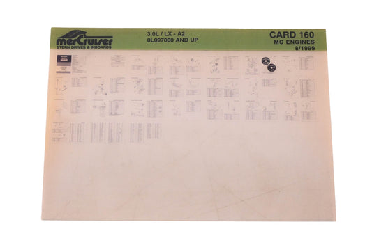 Mercruiser DP024-84 1999 3.0L/ LX Parts Catalog Microfiche