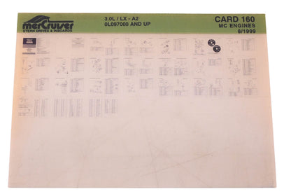 Mercruiser DP024-84 1999 3.0L/ LX Parts Catalog Microfiche