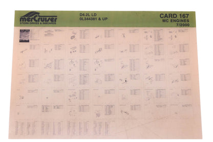 Mercruiser DP024-85 2000 D4.2L LD Parts Catalog Microfiche