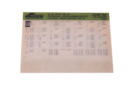 Mercruiser DP024-86 2000 M2 Jet Drive- 240 Parts Catalog Microfiche