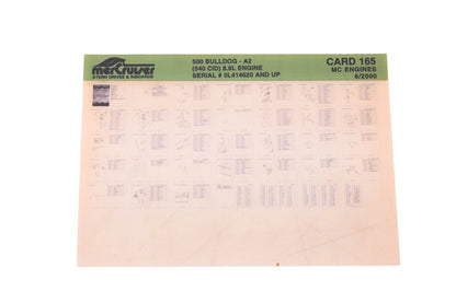 Mercruiser DP031-53 2000 500 Bulldog Parts Catalog Microfiche