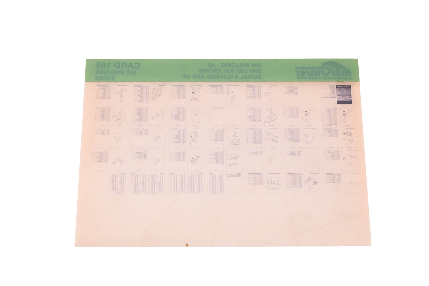 Mercruiser DP031-53 2000 500 Bulldog Parts Catalog Microfiche