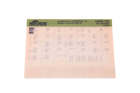 Mercruiser DP031-55 2000 Scorpion 377 Parts Catalog Microfiche