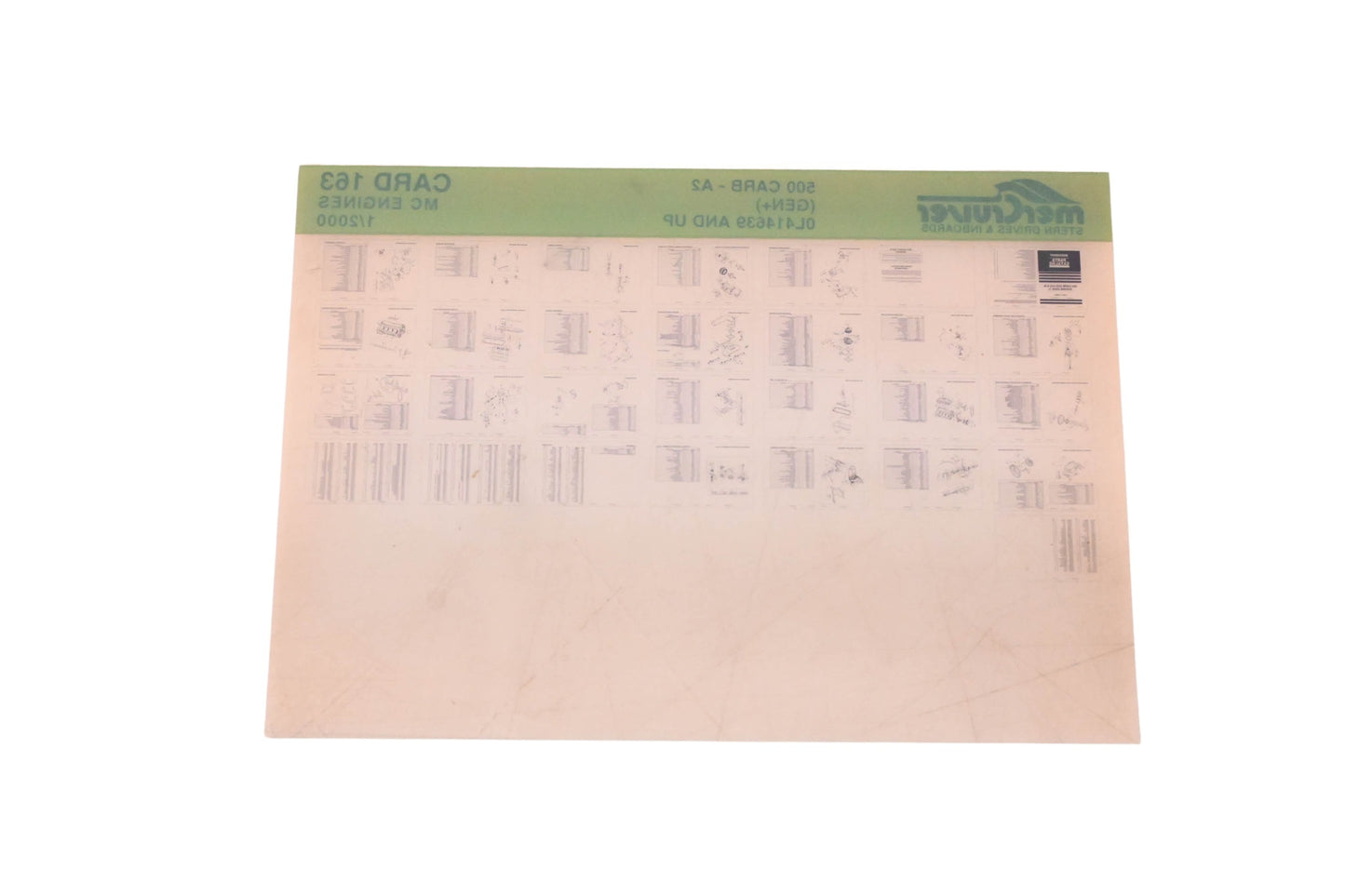 Mercruiser DP031-56 2000 500 Carb Parts Catalog Microfiche