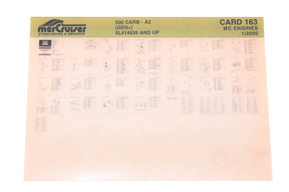 Mercruiser DP031-56 2000 500 Carb Parts Catalog Microfiche