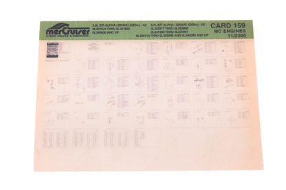 Mercruiser DP031-60 2000 5.0L/5.7L Alpha/Bravo (Gen+) Parts Catalog Microfiche