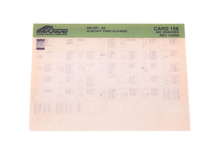 Mercruiser DP031-61 2002 500 EFI Parts Catalog Microfiche