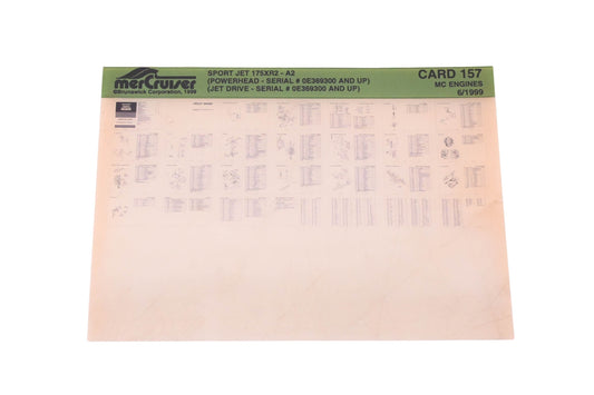 Mercruiser DP031-64 1999 Sport Jet 175XR2 Parts Catalog Microfiche